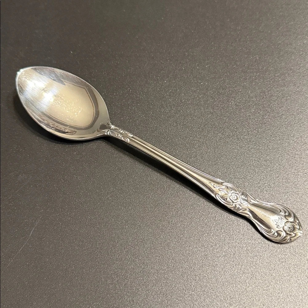 Portsmouth by Wallace Oval Silver Soup Spoons -8 pcs.
